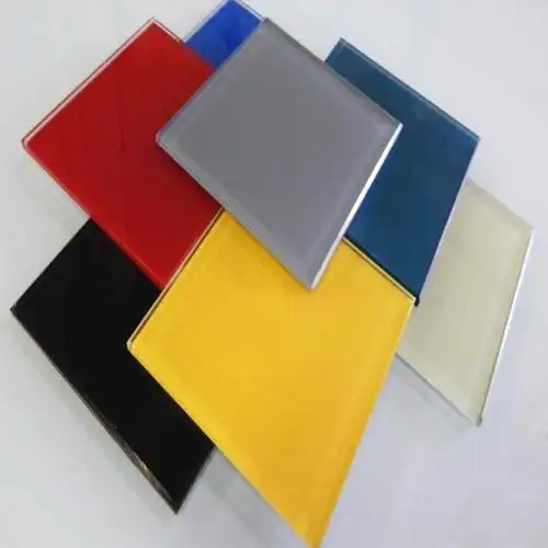 聚晶烤漆玻璃彩釉喷漆聚晶建筑装饰艺术玻璃深加工烤漆玻璃定制