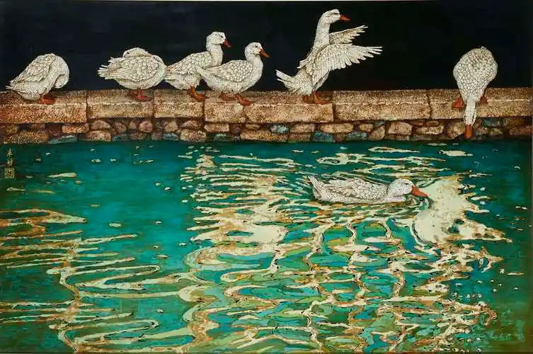 朱昉漆画的"漆味":趣味,乡土味