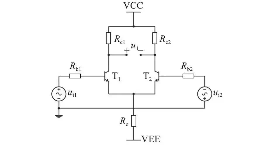 图                   典型的差分放大电路