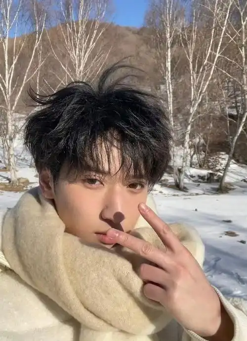 严浩翔雪地随拍live图