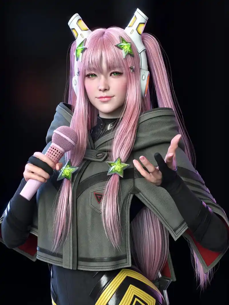 虚拟偶像 #二次元 #虚拟现实 #3d建模 #每日cg # - 抖音