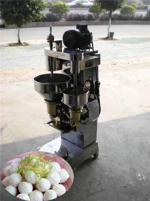 全自动制作丸子的设备-自动鱼丸成型机-包心丸子机