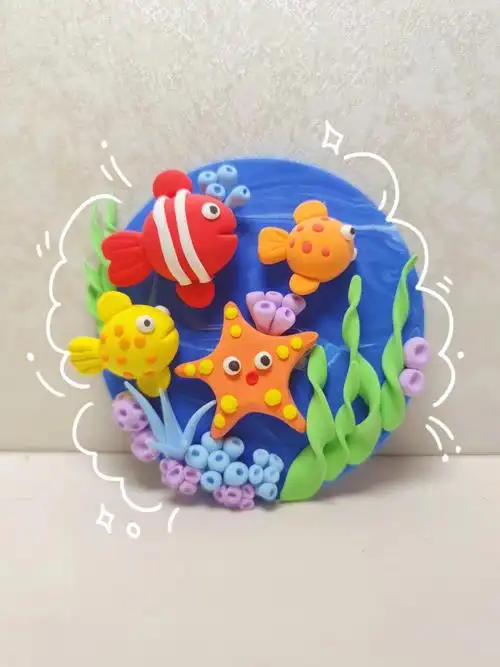 粘土画——海底世界