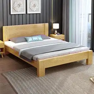 木床双人床18米特价实木简易图片