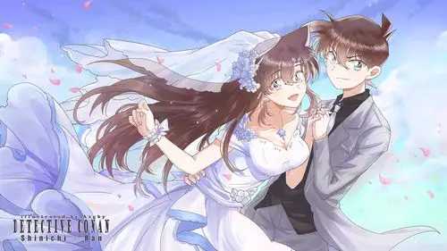 名侦探柯南毛利兰工藤新一pixiv插画