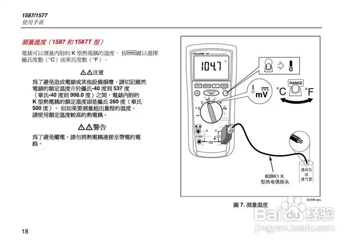 福禄克fluke 1587绝缘万用表使用说明书:[3]