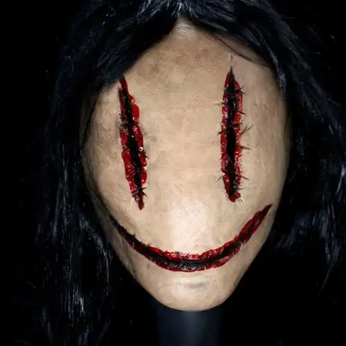 恐怖女鬼面具密室逃脱鬼屋剧本杀吓人日本泰国恐怖道具 吸血鬼【图片