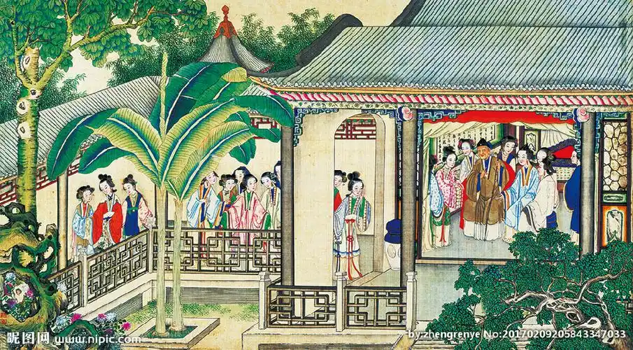 红楼梦插图设计图__绘画书法_文化艺术_设计图库_昵图网nipic.com