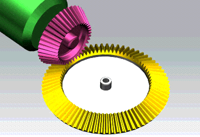 破解了圆锥齿轮伞齿噪音大的难题