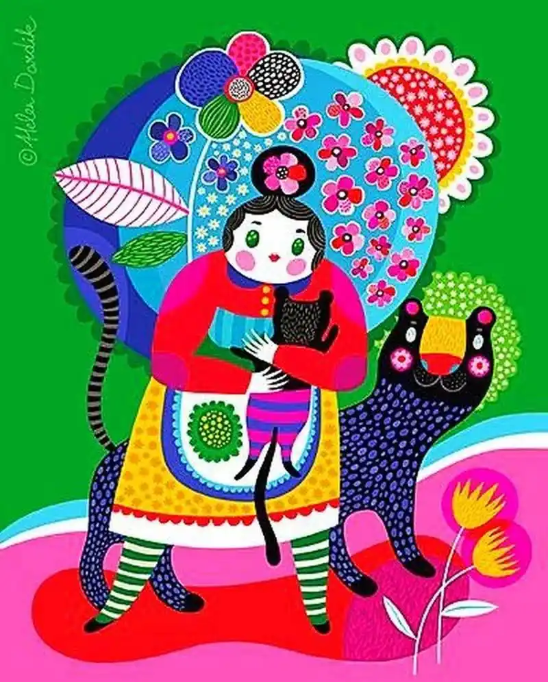 画室墙绘素材96卡通画手绘墙儿童画