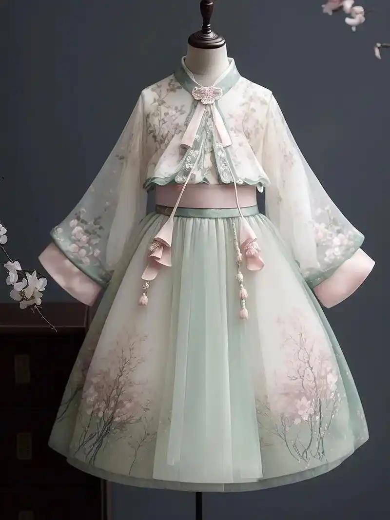 国风古韵汉元素女装陌上春樱