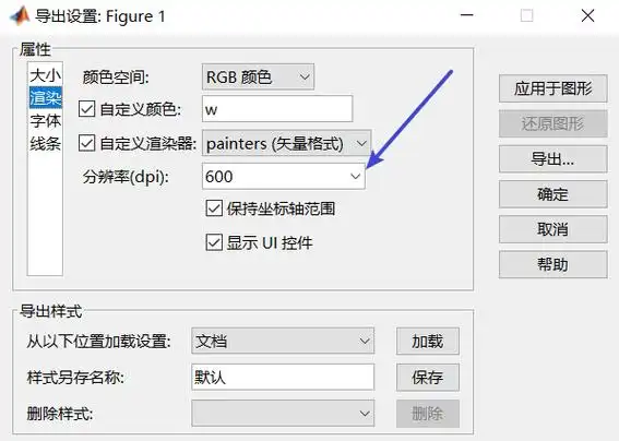 matlab保存figure图片时,会出现图片分辨率不够高,粘贴使用不清晰