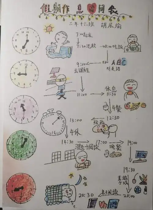 正文  姜颖建议,家长和孩子可以共同制定一天的作息时间和