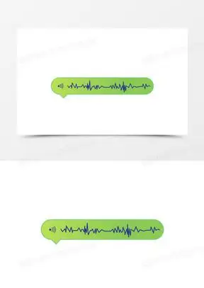 手绘语音条卡通矢量素材