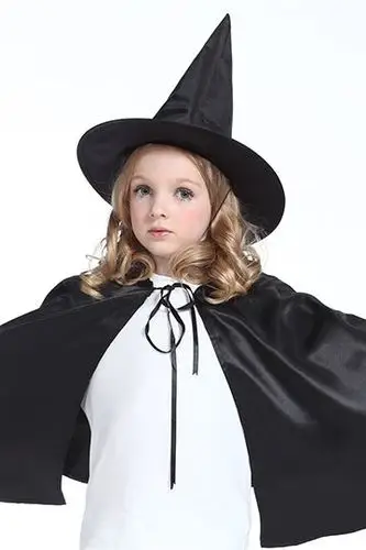 黑色一体的儿童巫师哈利波特魔法牛筋帽,没.