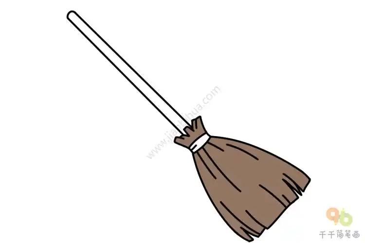 扫把简笔画怎么画