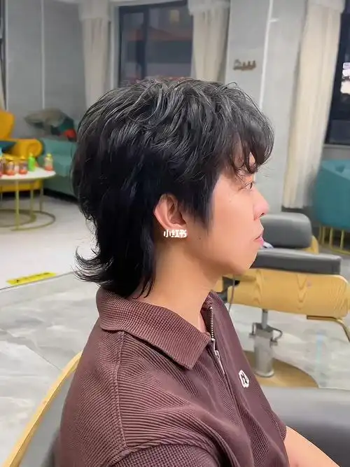 男式发型  #日系狼尾  #狼尾鲻鱼头日系高层次男