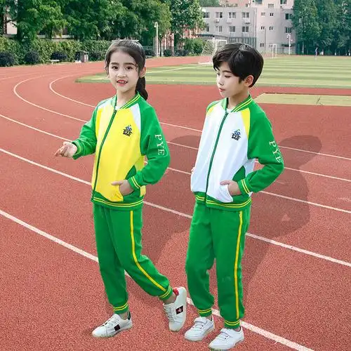 广州市番禺区小学生校服秋装套装长袖长裤外套冬装统一班服运动服
