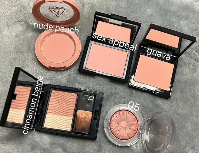 杏粉色腮红合集