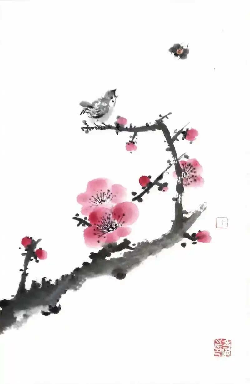 于秀波写意国画留白给人以无限的现象空间,画面唯美,直抒胸臆