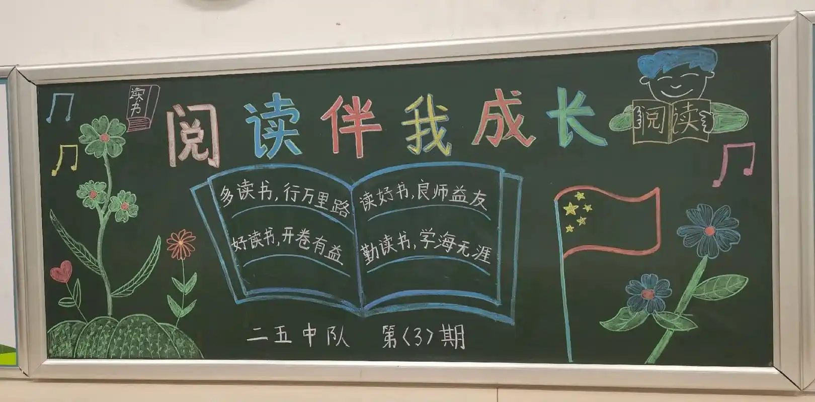 黑板报粉笔画 阅读黑板报#加油少年未来可期努力了就会有收获 - 兑趑