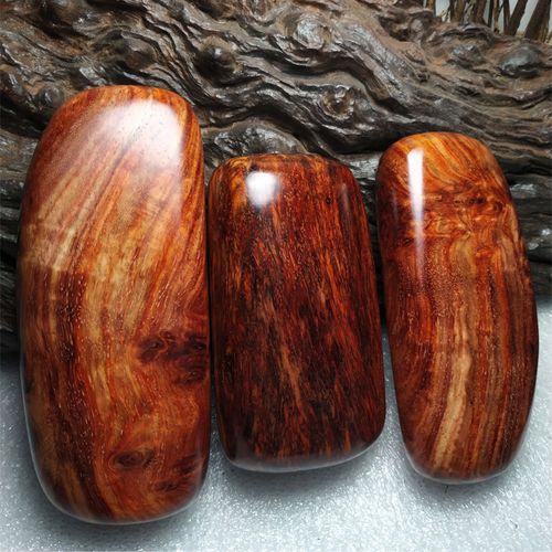 一物一拍 非洲紫檀木随型手把件 原木纯手工红木文玩瘤疤血檀樱木