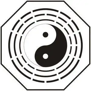 手绘 线稿简笔画文王八卦简