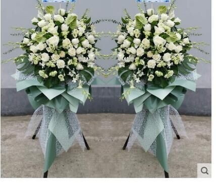 上海花市直送 悼念葬礼祭奠死人白事老人过世大礼殡仪馆花篮花圈