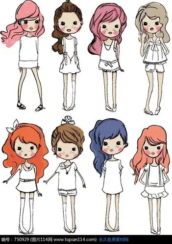 青春靓丽的美少女合集,卡通人物图片,动漫人物