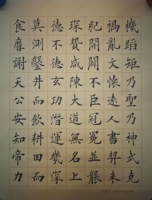 临九成宫(中楷3cm格)(第28遍背临)