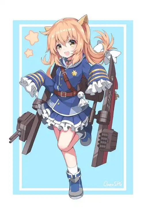 舰r夕立|omew-spg的战舰少女插画图片