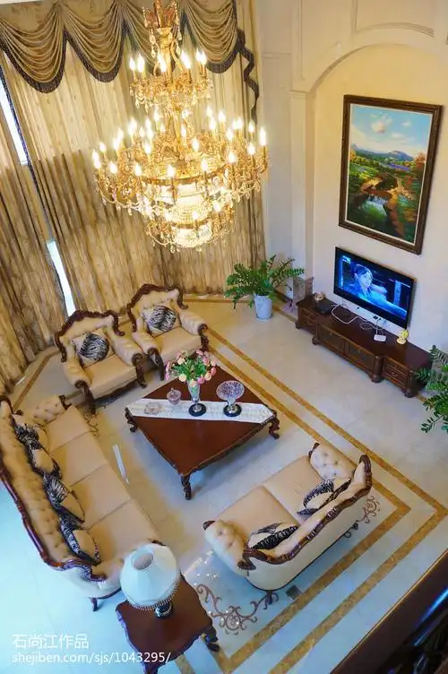 热门117平米欧式别墅客厅装修实景图客厅欧式豪华客厅设计图片赏析