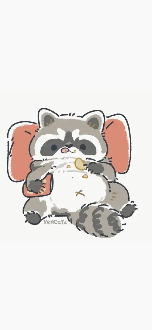 软萌可爱小浣熊