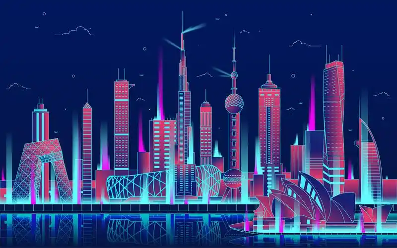 城市科技风|插画|艺术插画|谷奈谷奈 - 原创作品 - 站酷 (zcool)