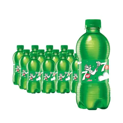 300ml12瓶迷你柠檬汽水七喜碳酸饮料百事出品碳酸饮料
