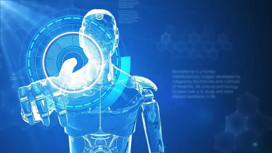 4k蓝色科技人工智能科技背景素材人工智能背景视频模板下载 - 觅知网