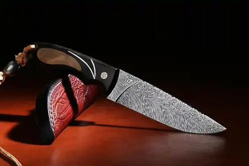 国外刀匠锻造大马士革花纹钢刀,真实感受这门神秘的工艺