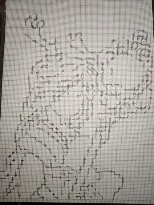 像素画   王者荣耀系列:瑶·遇见神鹿  敦煌神鹿 以爱守护a3 2.