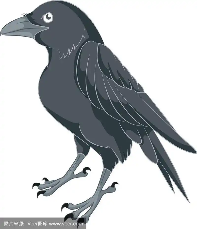 卡通乌鸦