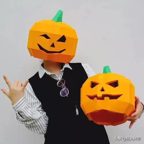 小动物可爱帽子折纸(戴上这款3d动物折纸头套)(18)