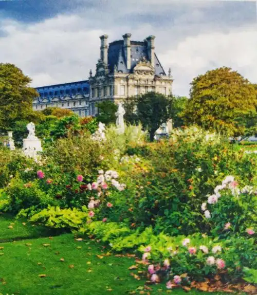 卢浮宫《杜乐丽花园》,在此游玩漫步其中犹如游览一个户外雕塑博物馆.