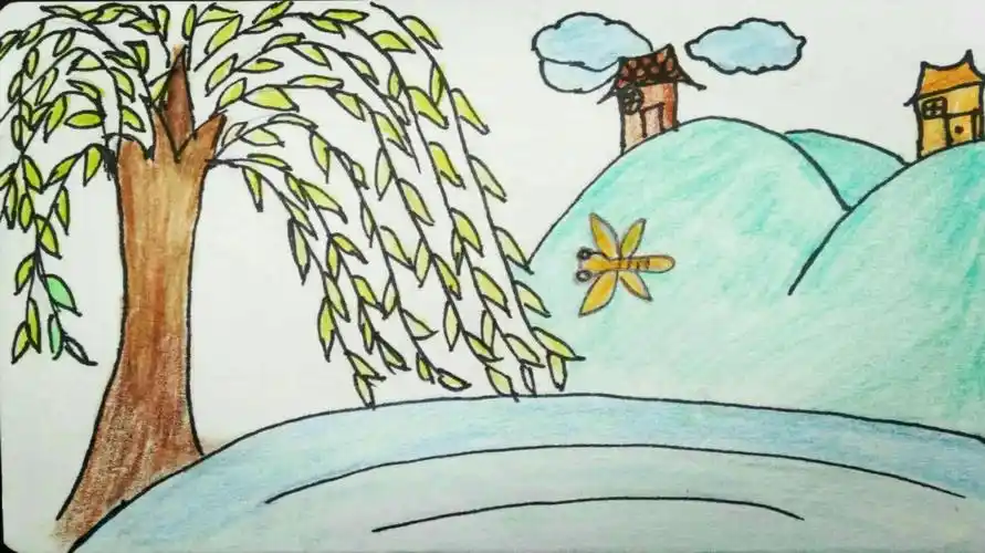 刘湾小学二年级"寄给春天的明信片"主题实践活动