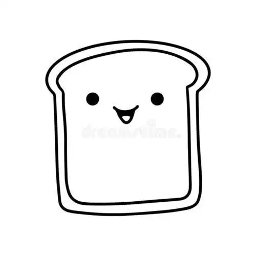 面包片简笔画怎么画