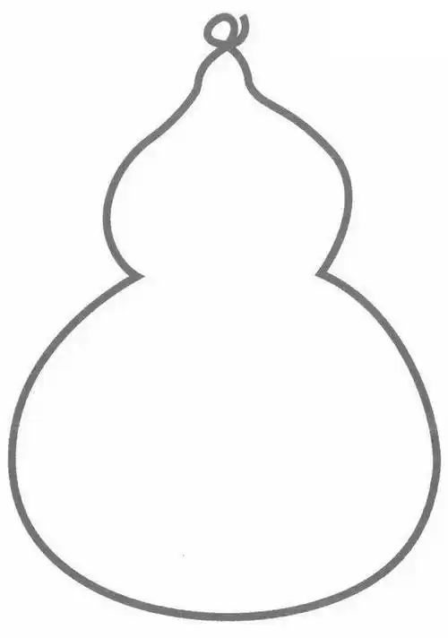 每天学一幅简笔画-葫芦简笔画图片大全小葫芦简笔画图解步骤教程植物