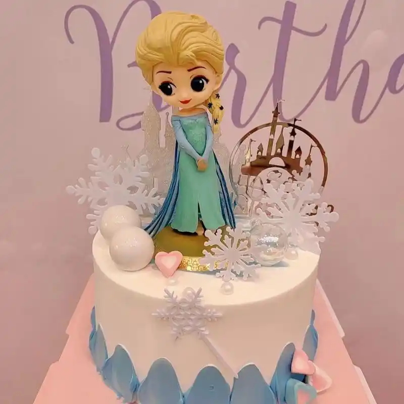 艾莎公主蛋糕|小女孩生日祝福语|扬州烘焙 蛋糕每天新鲜烘焙 面包蛋糕