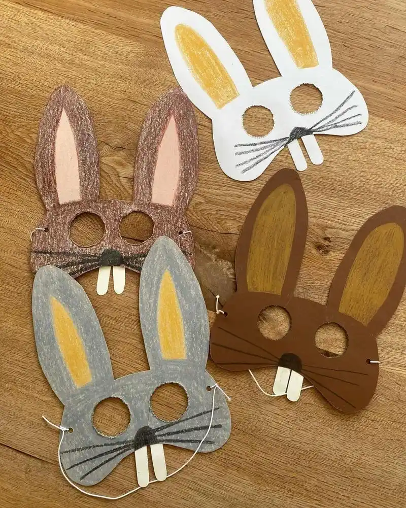 春日宅家手工7015兔叽面具92 91兔子面具91 适合小手手们