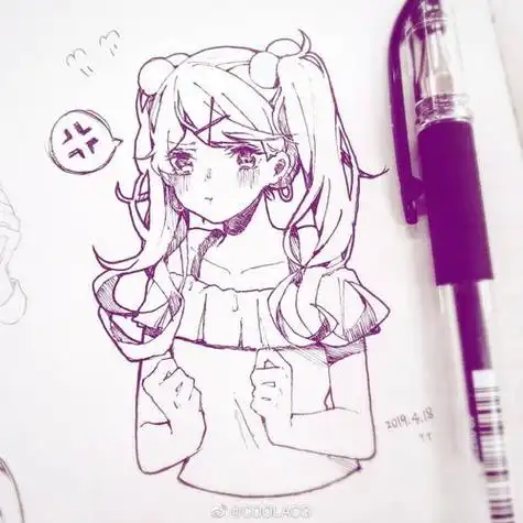 人物简笔画女孩全身 人物简笔画女孩全身可爱二次元