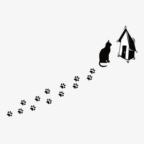 小猫的脚印简笔画 小猫的脚印简笔画怎么画