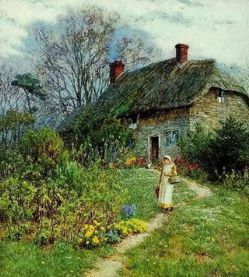 英国女画家helen allingham《乡村岁月》作品