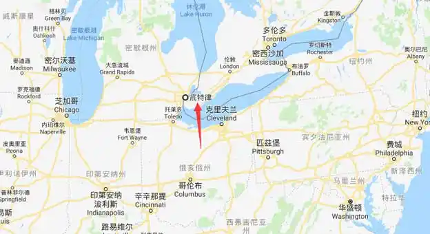 底特律在哪里底特律属于美国哪个州底特律地理位置